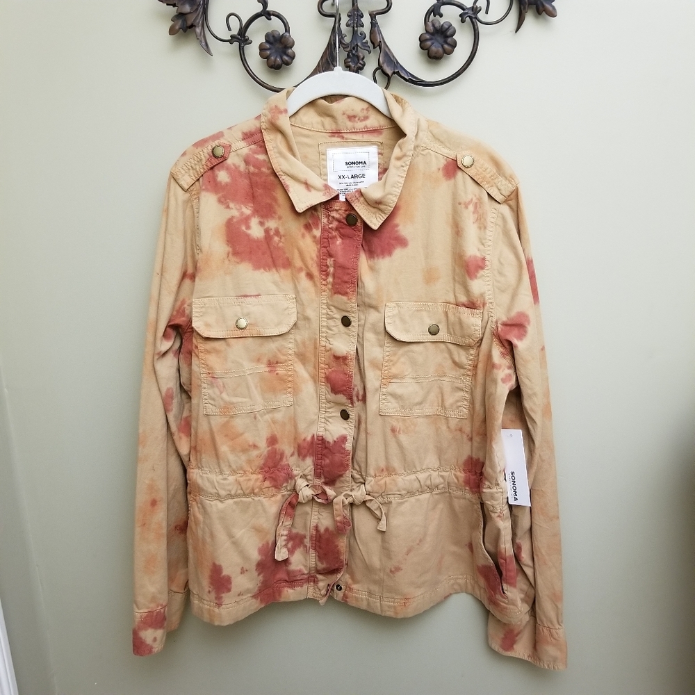 Sonoma Tie Dyed utility jacket xxl
